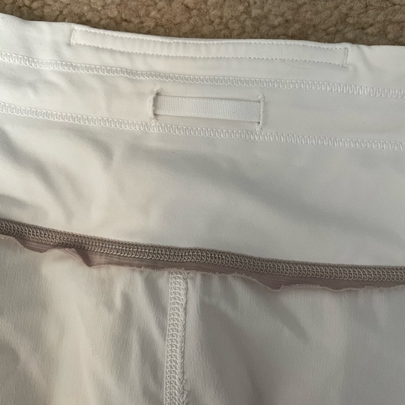 White lululemon speed up short, mid rise 4”, size 4! - Picture 5 of 7